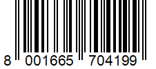 Barcode 8001665704199
