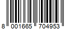 Barcode 8001665704953