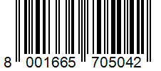 Barcode 8001665705042