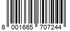 Barcode 8001665707244