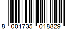 Barcode 8001735018829