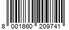 Barcode 8001860209741
