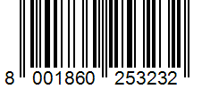 Barcode 8001860253232