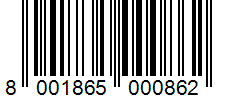 Barcode 8001865000862