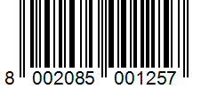 Barcode 8002085001257