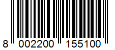 Barcode 8002200155100
