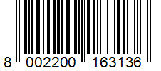 Barcode 8002200163136
