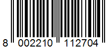 Barcode 8002210112704