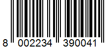 Barcode 8002234390041