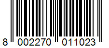 Barcode 8002270011023