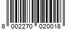 Barcode 8002270020018