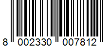 Barcode 8002330007812