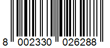 Barcode 8002330026288