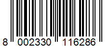 Barcode 8002330116286