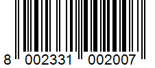 Barcode 8002331002007