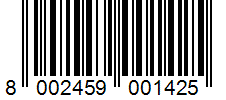 Barcode 8002459001425