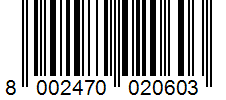 Barcode 8002470020603