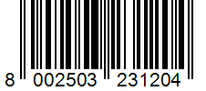 Barcode 8002503231204