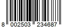 Barcode 8002503234687