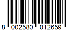 Barcode 8002580012659