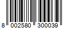 Barcode 8002580300039