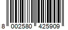 Barcode 8002580425909