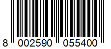 Barcode 8002590055400