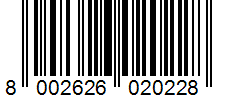 Barcode 8002626020228