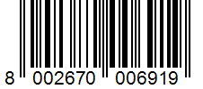 Barcode 8002670006919
