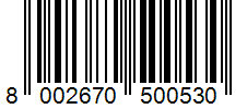Barcode 8002670500530