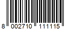 Barcode 8002710111115