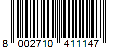 Barcode 8002710411147