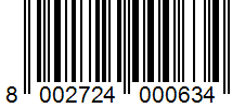 Barcode 8002724000634