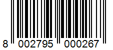 Barcode 8002795000267