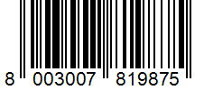 Barcode 8003007819875