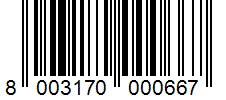 Barcode 8003170000667