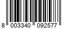 Barcode 8003340092577