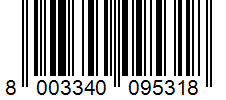 Barcode 8003340095318