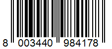 Barcode 8003440984178