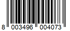 Barcode 8003496004073