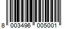 Barcode 8003496005001