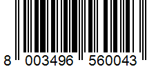 Barcode 8003496560043