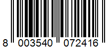 Barcode 8003540072416
