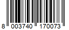 Barcode 8003740170073