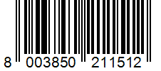 kod kreskowy ean 8003850211512