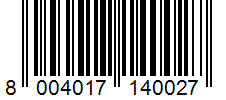 Barcode 8004017140027