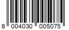 Barcode 8004030005075