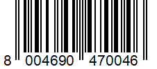 Barcode 8004690470046