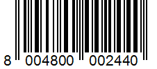 Barcode 8004800002440