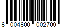 Barcode 8004800002709